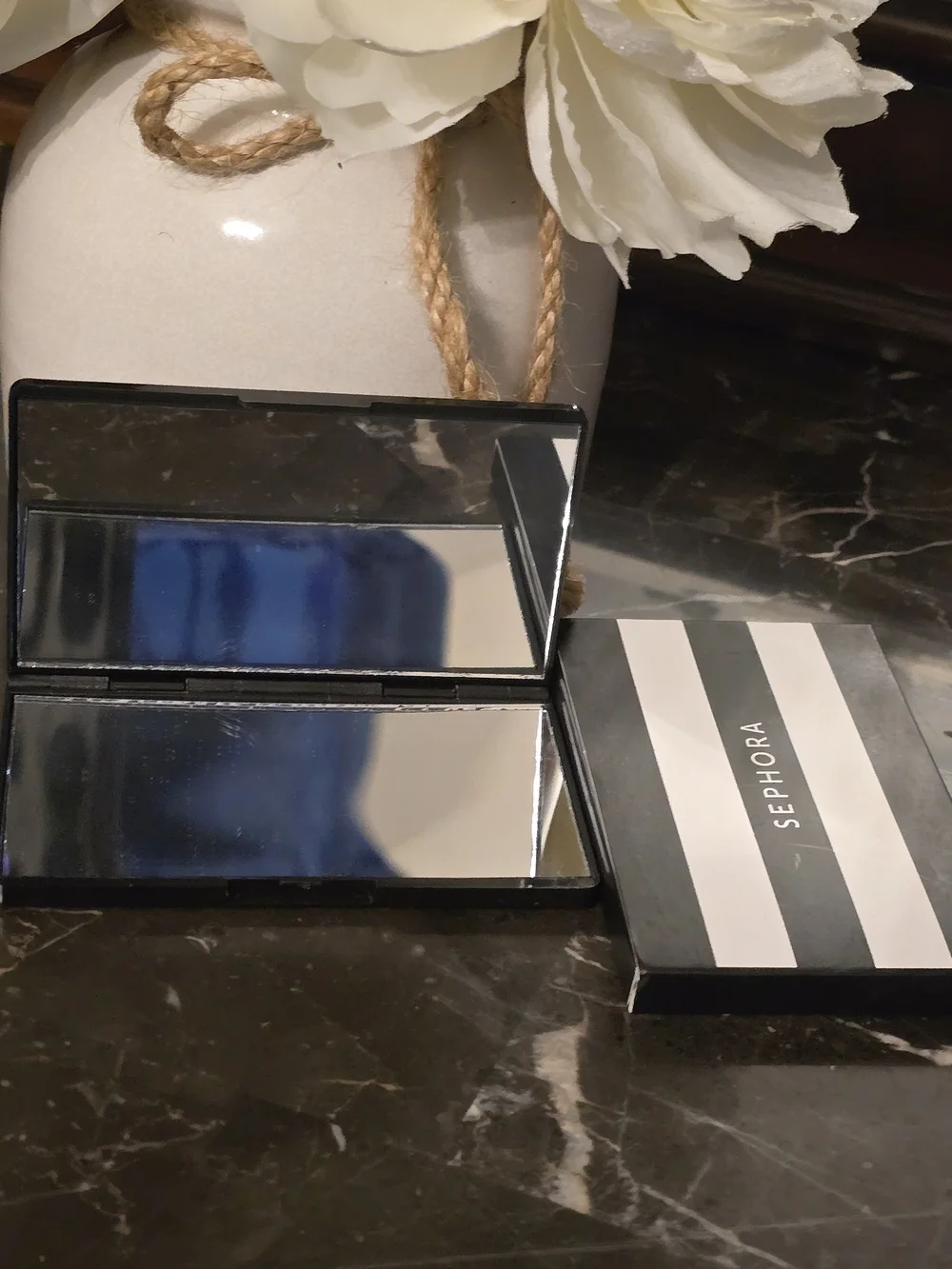 Sephora Compact Mirror - Black and White